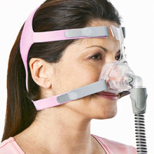 Load image into Gallery viewer, A woman using a cpap mask