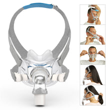 Load image into Gallery viewer, A man and a woman using a Airfit F30 full face CPAP mask