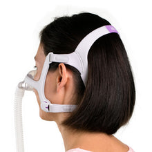 Load image into Gallery viewer, a woman using a airfit n20 nasal cpap mask